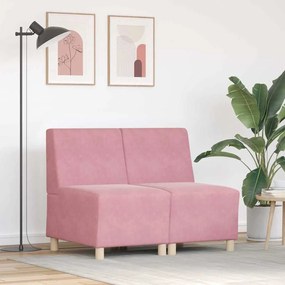 Karfa Nélküli Modularis Kanapé Egység 2 pcs Rózsaszín