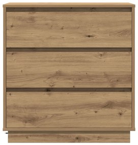Éjjeli Asztal LED-del, Műgyanta Tölgy 71x34,5x75 cm
