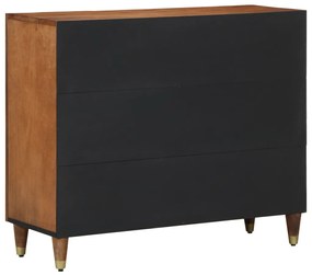Oldalszekrény 90x33x75 cm Tömör Mangófából
