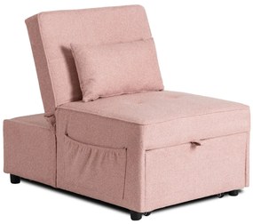 Ágyazható Fotel Rózsaszín Színben. IBERIS 67 cm