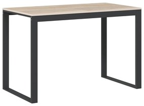 vidaXL fekete-tölgyszínű forgácslap számítógépasztal 110 x 60 x 73 cm