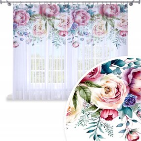 Függöny Kész 300x150 Fátyol Festett Béka Mintás 201