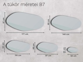 Base tükör B7 50×25
