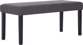 vidaXL szürke műbőr pad 106 cm