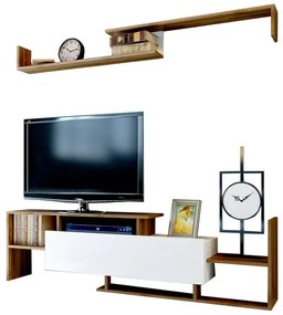 DREAM nappali szekrénysor barna/fehér színben