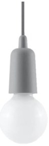 Szürke függőlámpa ø 5 cm Rene – Sollux