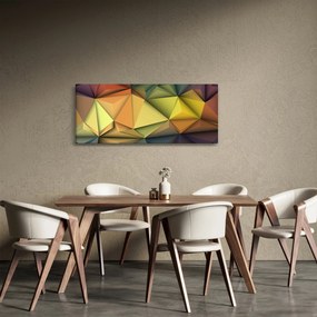 Kép - Sokszögű 3D absztrakció (120x50 cm)