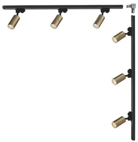 Zuma Line 3563 - Sínes rendszerű spotlámpa TUBE 6xGU10/35W/230V fekete/arany