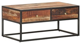 nyers akácfa dohányzóasztal 90 x 50 x 40 cm