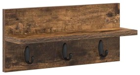 Fali Kabáthorog Füstölt tölgy 40 x 10.5 x 18 cm Faanyag
