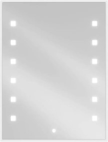 Mexen Ner megvilágított fürdőszobai tükör 60 x 80 cm, LED 6000K, páramentesítő - 9809-060-080-611-00