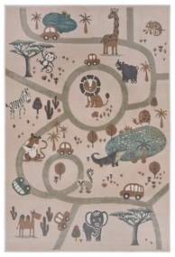 Bézs gyerek szőnyeg 120x170 cm Animal Park – Hanse Home