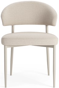 MAZZONI EXPORT IRIS Bézs (Basel 24 szövet)/szürke-bézs váz (cashmere) - MODERN KÁRPITOZOTT SZÉK BOHO STÍLUSÚ NAPPALIBA/ÉTKEZŐBE