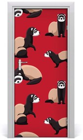 Fotótapéta ajtóra görény 85x205 cm