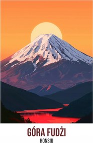Poszter 21x29,7cm Fudzsi-hegy, Honsú