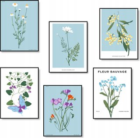 Virágok Hálószoba Poszter Fali Dekoráció Poszter 6 db A3 *Sok minta*