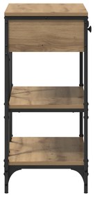 Konzol Asztal Kézműves tölgy 75x34,5x75 cm Mérnökfa