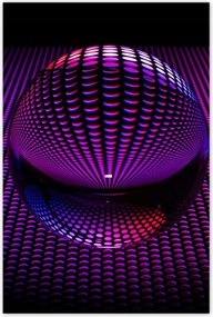 Poszterek 80x120 Lila gömb