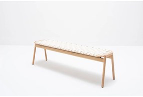 Fehér-natúr színű pad Klupa - Gazzda