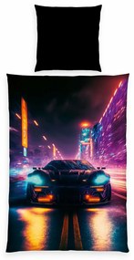 Herding Neon Car ágynemű, 135 x 200 cm, 80 x 80 cm