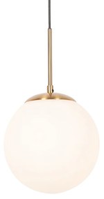 Okos függőlámpa arany színben opálüveggel, Wifi P45-tel - Flore