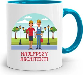 Kék Építész Bögre Legjobb Építész fényképes nyomtatással