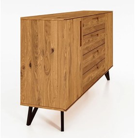 Magas tölgyfa komód 182x100 cm Golo - The Beds