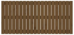 mézbarna tömör fenyőfa fali fejtámla 127,5 x 3 x 60 cm