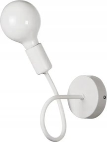 Ipari stílusú fali lámpa egyetlen hajlított karral Ven