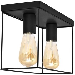 Mennyezeti lámpa FINN 2xE27/15W/230V fekete