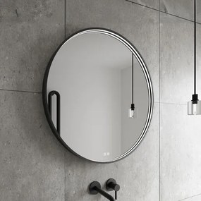 Tükör érzékelővel Nimco 100x100 cm fekete matt ZPC31004RVX90