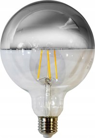 Filament Led izzó 7W G125 E27 Silver 3000K