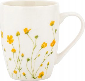 Porcelán bögre 380ml Tavaszi Kacsa Sárga Virágok