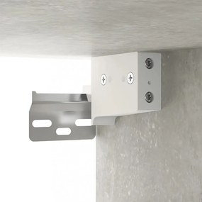 betonszürke fali TV-szekrény 100x34,5x40 cm