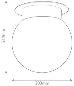 Kichler KL-ALBERS-F-G-CPZ ALBERS mennyezeti lámpa, 1x E27/40W/230V, átm. 20,3 cm, aranyszínű