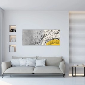 Kép - N⁰3 strand absztrakt festménye (120x50 cm)