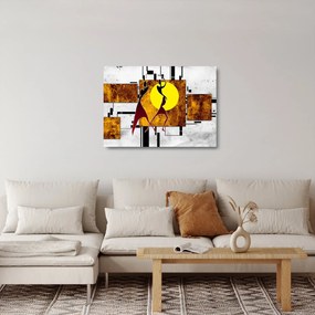 Egy őskori festmény képe (üvegen) (70x50 cm)