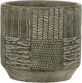 Beton takaróponyva 17 cm zöld virágtartó