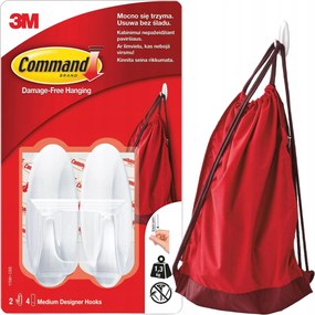 3M Öntapadós akasztók Command Dekorációs díszek felakasztásához 2 db 1,3 kg
