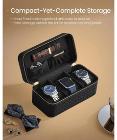 SONGMICS HOME utazó óratartó doboz, 3 órához