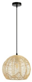 Immax 08258L - Csillár zsinóron PELO 1xE27/40W/230V átm. 30 cm rattan