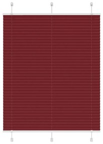 pliszírozott redőny Bordeaux piros 105x100 cm szövetszélesség