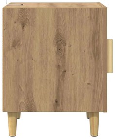 vidaXL Éjjeliszekrény 2 pcs Artisan tölgy 40 x 40 x 50 cm Faanyag