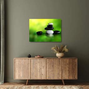 Kép - Kövek a kikapcsolódásra (üvegen) (70x50 cm)