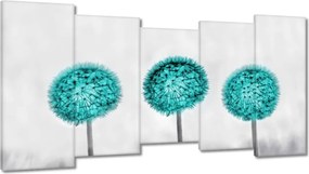 Vászonkép 150x80 Türkiz pitypang virág