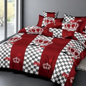 Ágynemű CROWN BURGUNDY 7 részes 140X200 cm