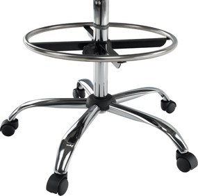 Magasított munkaszék, barna/fekete, TAMBER