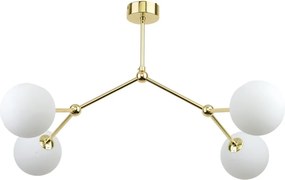 TK LIGHTING 6470 FAIRY Glamour Mennyezeti Lámpa Fehér, Arany G9 IP20