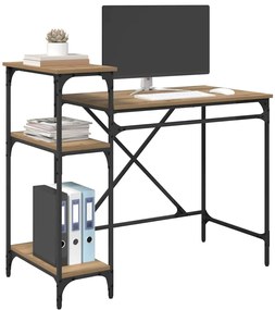 vidaXL Asztal Artisan tölgy 105 x 50 x 90 cm Faanyag