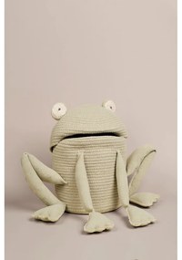 Világoszöld textil játéktároló kosár ø 23x35 cm Fred the Frog – Lorena Canals